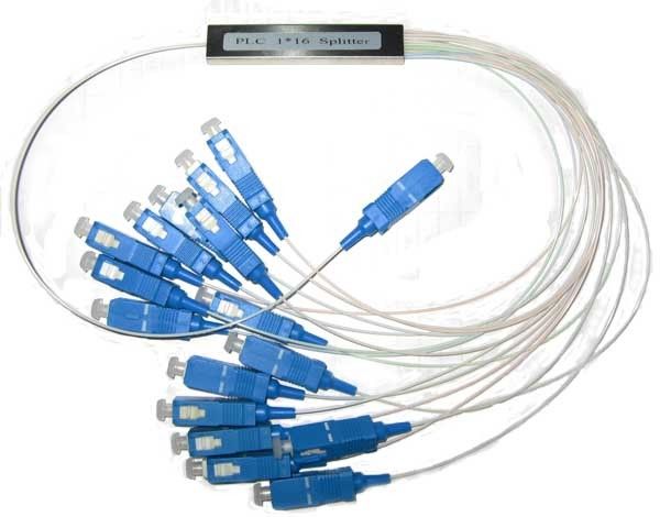 Ενιαίος θραύστης 1x64 PLC οπτικών ινών τρόπου με APC Sc 900μM το συνδετήρα