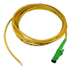 E2000 APC PVC LSZH 0.9mm πλεξίδων οπτικών ινών για τις τηλεπικοινωνίες