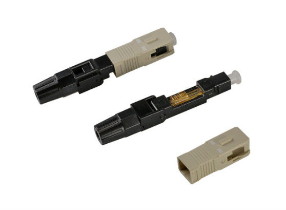3.0mm Sc/UPC πολλαπλού τρόπου ενιαίος συνδετήρων οπτικών ινών γρήγορος - πυρήνας για το δίκτυο CATV