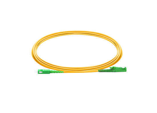 Σκοινί μπαλωμάτων οπτικών ινών FTTH E2000 τρισδιάστατη περασμένη δοκιμή μήκους 1 - 3m που γυαλίζεται προμηθευτής