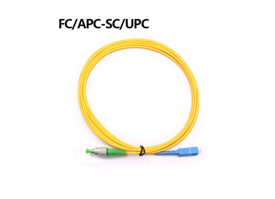 διπλό σκοινί μπαλωμάτων PVC 3m, Sc σκοινιού μπαλωμάτων ινών σε Lc - 40 - 85 λειτουργούντα Temp °C σειρά προμηθευτής