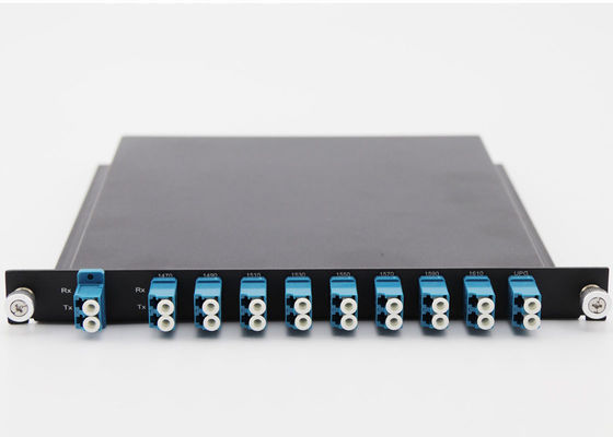 Το ανώτατο IL 2.5dB 1U παθητικό Cwdm ράφι πολυδιαυλωτών UPG τοποθετεί 8 το διάστημα καναλιών καναλιών 20nm προμηθευτής