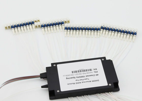 Ανώτατο κιβώτιο ABS του IL 5.0dB DWDM Mux Demux 40Ch AAWG για την μπροστινά έλξη/Datacenter 5G προμηθευτής
